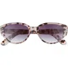 Vince Camuto 55mm Cat Eye Sunglasses In Grey Tortoise