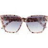 Vince Camuto 56mm Cat Eye Sunglasses In Animal