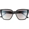 Vince Camuto 56mm Cat Eye Sunglasses In Black