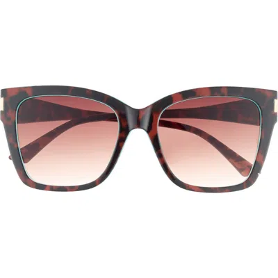 Vince Camuto 56mm Gradient Square Sunglasses In Brown
