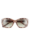 Vince Camuto 56mm Oval Sunglasses In Brown