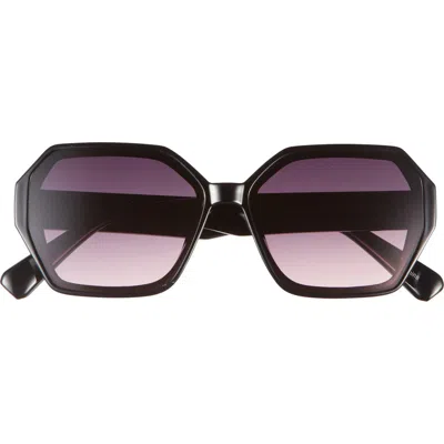 Vince Camuto 58mm Gradient Geometric Sunglasses In Black