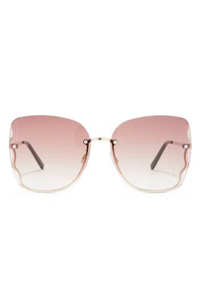 Vince Camuto 62mm Butterfly Sunglasses In Pink