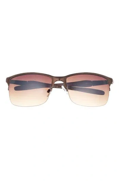 Vince Camuto 62mm Half Rim Sunglasses In Pink