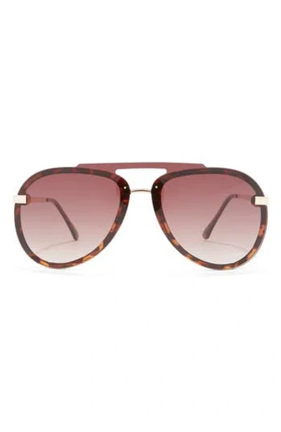 Vince Camuto 65mm Aviator Shield Sunglasses In Pink