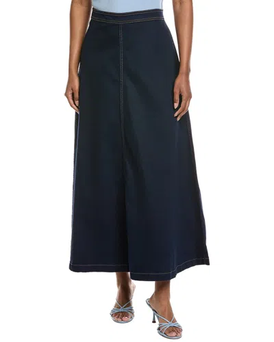 Vince Camuto A-line Maxi Skirt In Blue