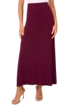 Vince Camuto A-line Maxi Skirt In Burgundy