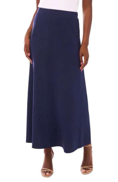 Vince Camuto A-line Maxi Sweater Skirt In Blue
