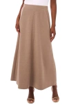 Vince Camuto A-line Maxi Sweater Skirt In Brown