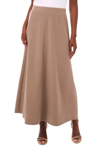 Vince Camuto A-line Maxi Sweater Skirt In Brown
