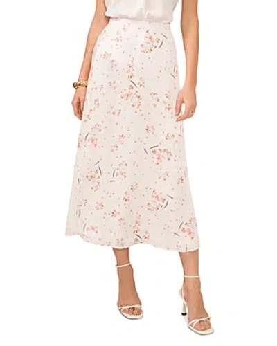 Vince Camuto Women's Pull-on Floral Print Maxi Skirt In New Ivory