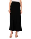 Vince Camuto Womens Slit Polyester Maxi Skirt In Black