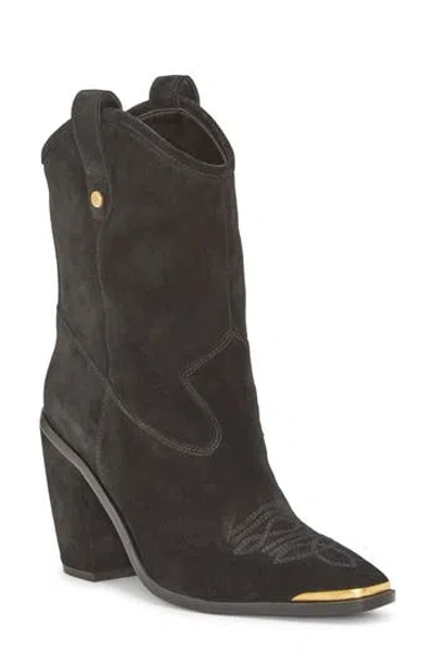 Vince Camuto Abel Western Boot In Black