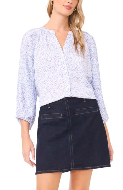 Vince Camuto Abstract Print Button-up Shirt In Blue
