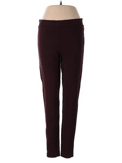 Pre-owned Vince Camuto Active Pants In Burgundy