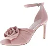 Vince Camuto Adaline Womens Satin Rosette Heels In Multi