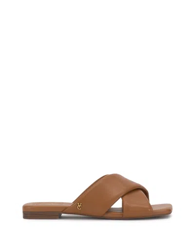 Vince Camuto Adisey Cross-band Sandal In Brown