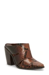 Vince Camuto Aimie Square Toe Mule In Animal Print