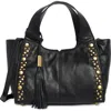 Vince Camuto Aleah Leather Satchel In Black