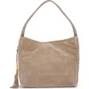Vince Camuto Aleah Suede Tote In Brown