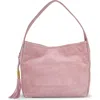 Vince Camuto Aleah Suede Tote In Pink