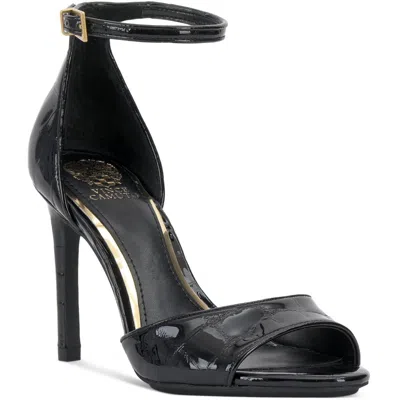 Vince Camuto Aliza Womens Pattern Man Made Ankle Strap In Black