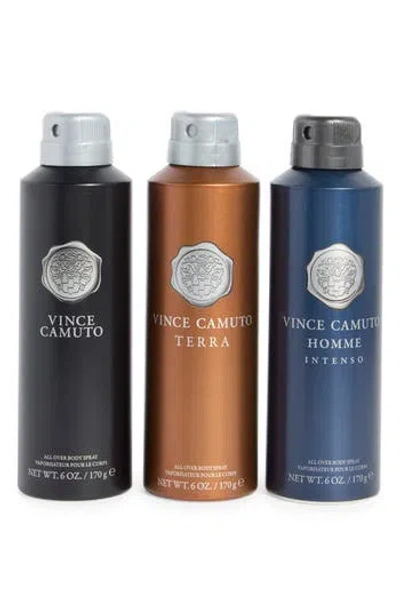 Vince Camuto All Over Body Spray Set In Transparent