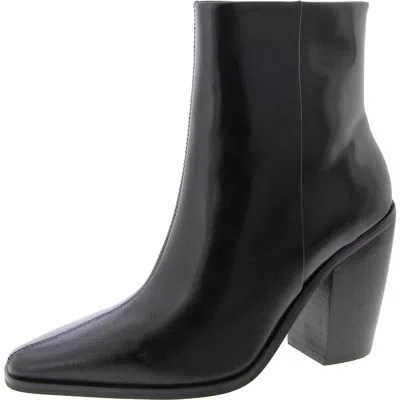 Vince Camuto Allie Womens Leather Stacked Heel Booties