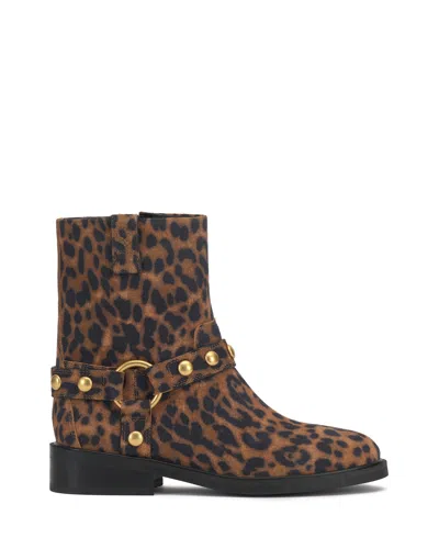 Vince Camuto Amais Moto Bootie In Animal Print