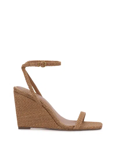 Vince Camuto Ambee Wedge Sandal In Brown