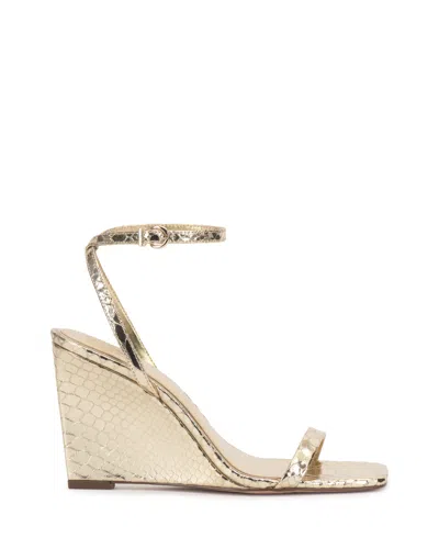 Vince Camuto Ambee Wedge Sandal In Gold