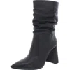 Vince Camuto Ambie Womens Ruched Dressy Mid-calf Boots In Black