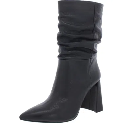 Vince Camuto Ambie Womens Ruched Dressy Mid-calf Boots In Black