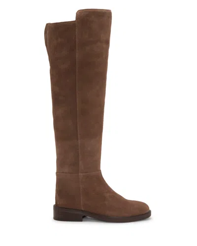 Vince Camuto Amiyah Extra Wide Calf Knee High Riding Boot In Brown