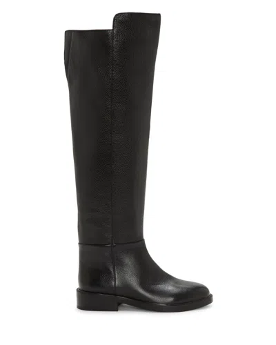 Vince Camuto Amiyah Wide Calf Knee High Riding Boot In Black