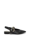 Vince Camuto Amoret Pointed Toe Slingback Flat In Black