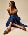 Vince Camuto Amoret Pointed Toe Slingback Flat In Brown