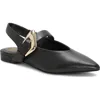 Vince Camuto Amoret Pointed Toe Slingback Flat In Black