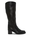Vince Camuto Sangeti Snip Toe Block Heel Knee High Boots Regular Wide Extra Wide Calf In Black
