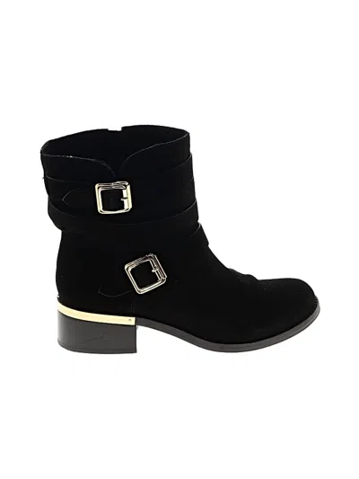 Pre-owned Vince Camuto Ankle Boots In Black