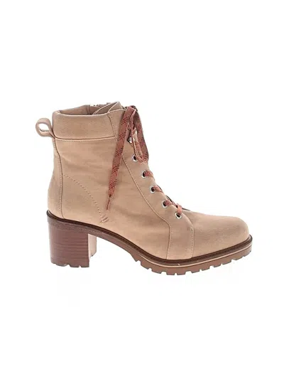Pre-owned Vince Camuto Ankle Boots In Tan