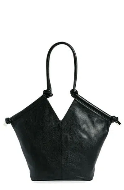 Vince Camuto Arjay Leather Tote In Black
