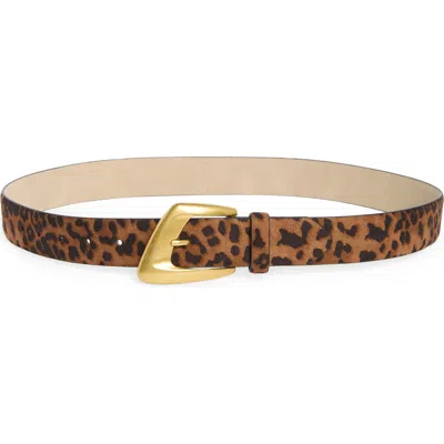 Vince Camuto Asymmetrical Buckle Faux Leather Belt In Burgundy
