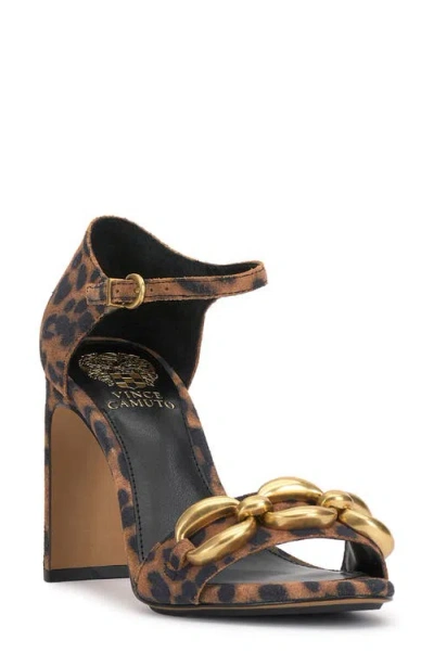 Vince Camuto Aurelia Ankle Strap Sandal In Brown