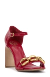 Vince Camuto Aurelia Ankle Strap Sandal In Orange