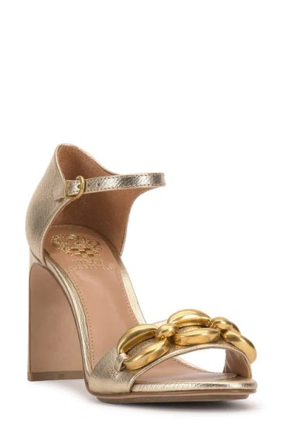 Vince Camuto Aurelia Ankle Strap Sandal In Gold