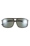 Vince Camuto Aviator Sunglasses In Black