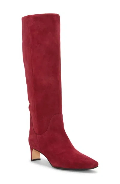 Vince Camuto Avriah Knee High Boot In Chianti Suede