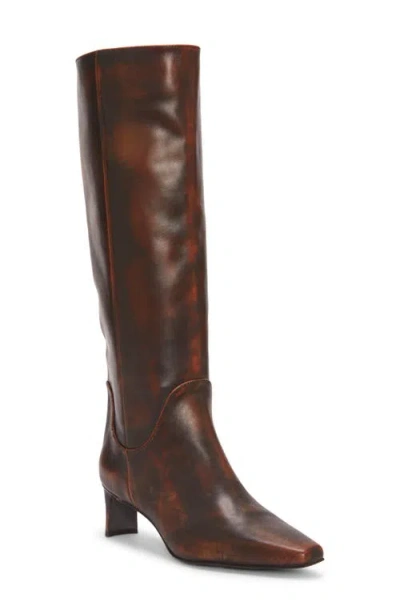 Vince Camuto Avriah Over The Knee Boot In Dark Caramel