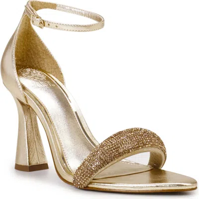 Vince Camuto Aylen Ankle Strap Pointed Toe Sandal In Egyptian Gold